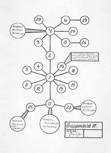 Nazi-era diagram of "homosexual pattern of contagion"
